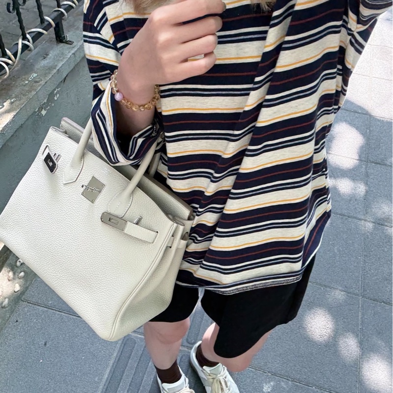 Hermes爱马仕 birkin30 奶昔白-5