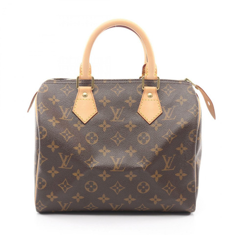 路易威登 Speedy 25 手提包，塗層帆布和皮革，Monogram 圖案，女士，棕色，M41528