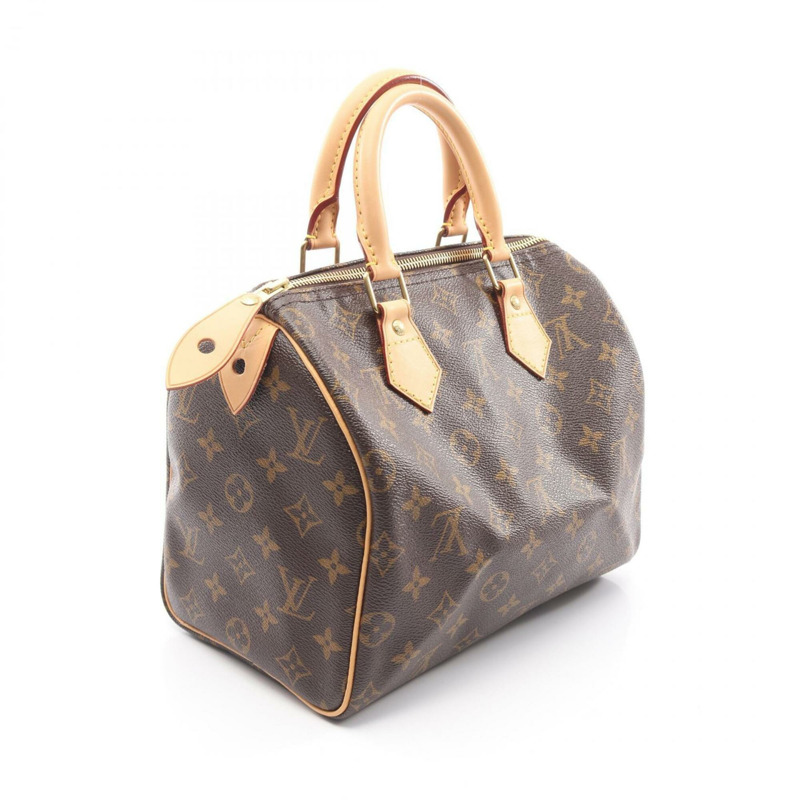 路易威登 Speedy 25 手提包，塗層帆布和皮革，Monogram 圖案，女士，棕色，M41528-1