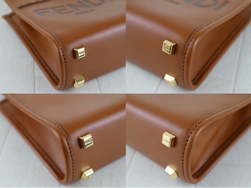 「JL精品代購」98新 FENDI 全牛皮 mini托特肩背包-8