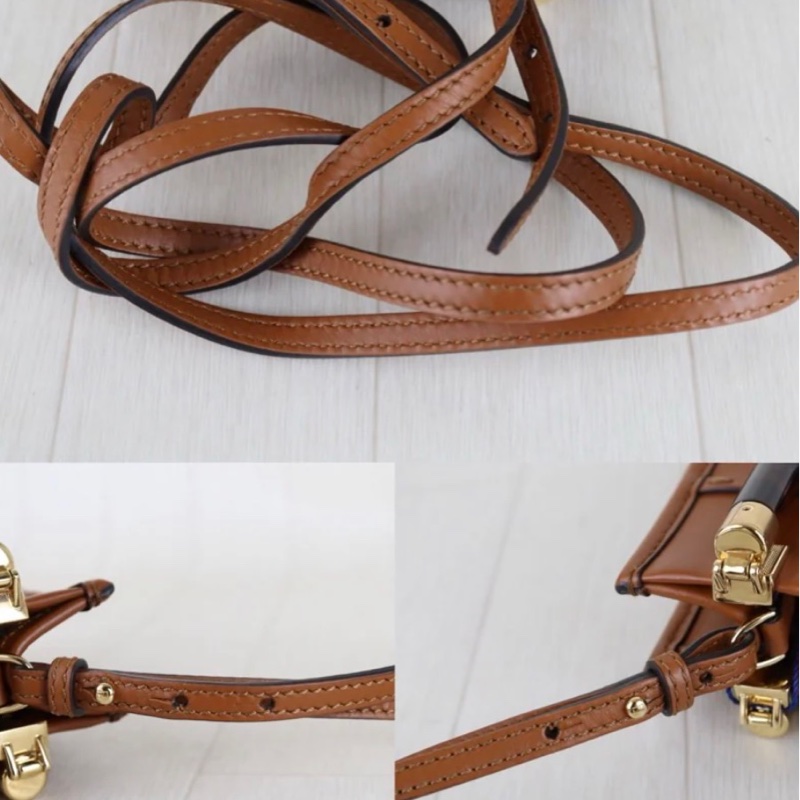 「JL精品代購」98新 FENDI 全牛皮 mini托特肩背包-10