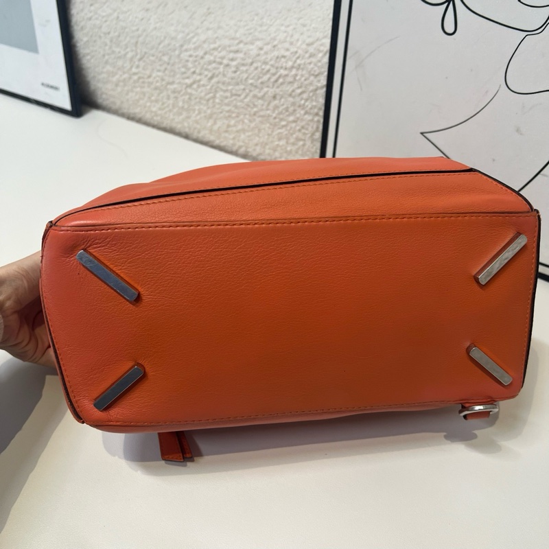 Loewe/羅意威 橘色puzzle 幾何包手提單肩斜挎包 中號 29*19.5cm-5