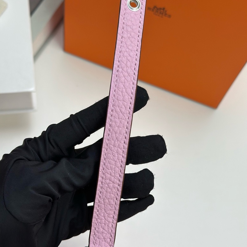 Hermes愛馬仕 菜籃子18錦葵紫銀扣 99新 Z刻-6