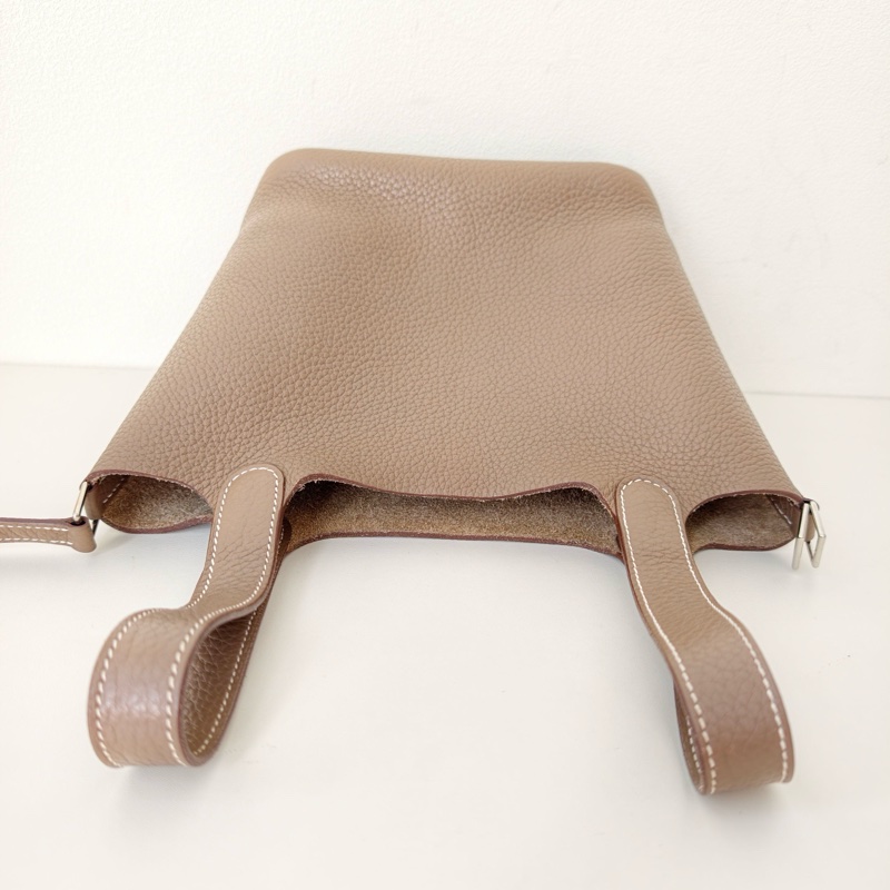 hermes款菜籃子18 大象灰 銀扣框q-5