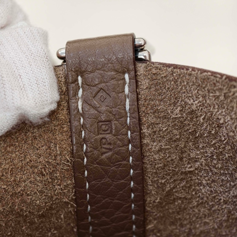 hermes款菜籃子18 大象灰 銀扣框q-12