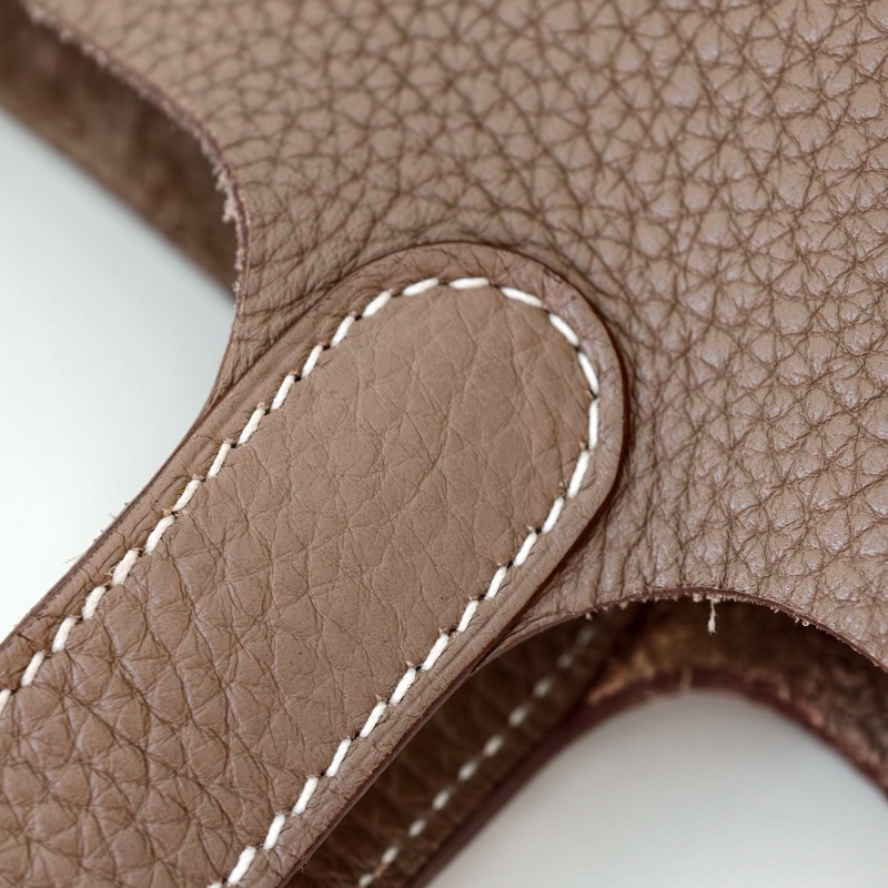 hermes款菜籃子18 大象灰 銀扣框q-18