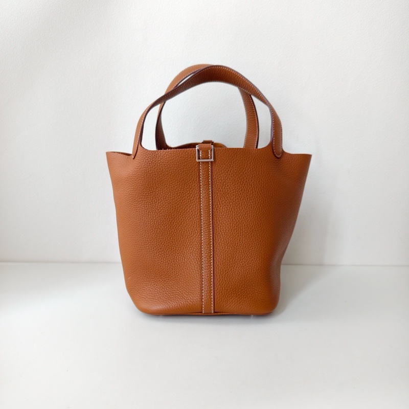 Hermes愛馬仕picotin 菜籃子22 金棕 u刻-2