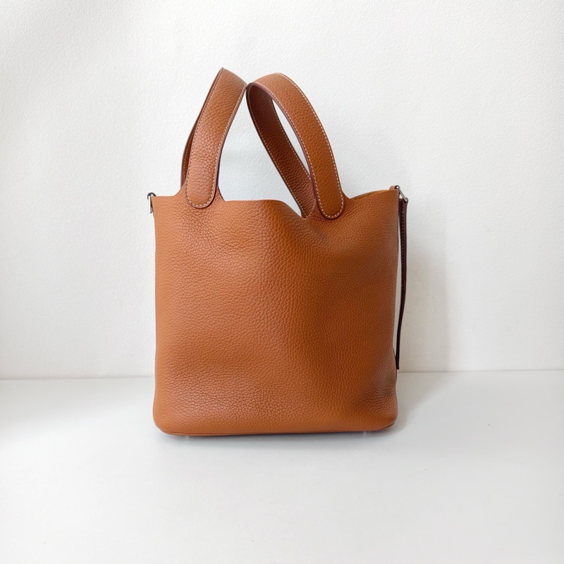 Hermes愛馬仕picotin 菜籃子22 金棕 u刻-3