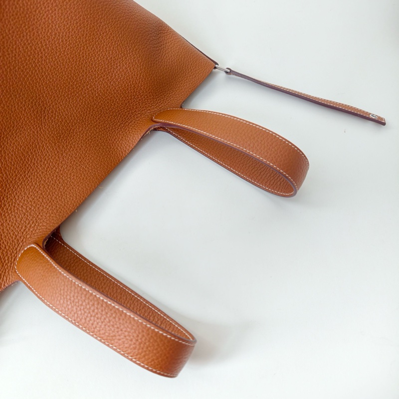 Hermes愛馬仕picotin 菜籃子22 金棕 u刻-7