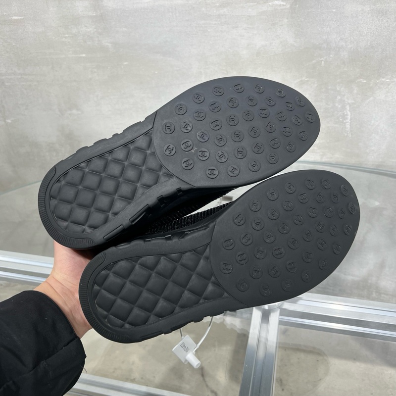 Chanel香奈兒 經典雙C 亮片運動鞋 黑色 38.5碼-6