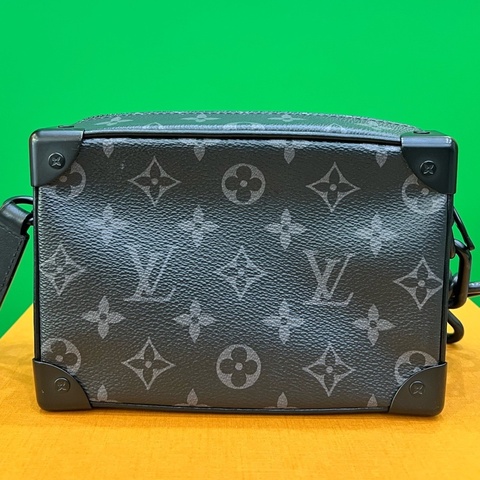 LV路易威登 白敬亭 同款 Soft Trunk Mini 芯片款黑花軟盒子鏈條