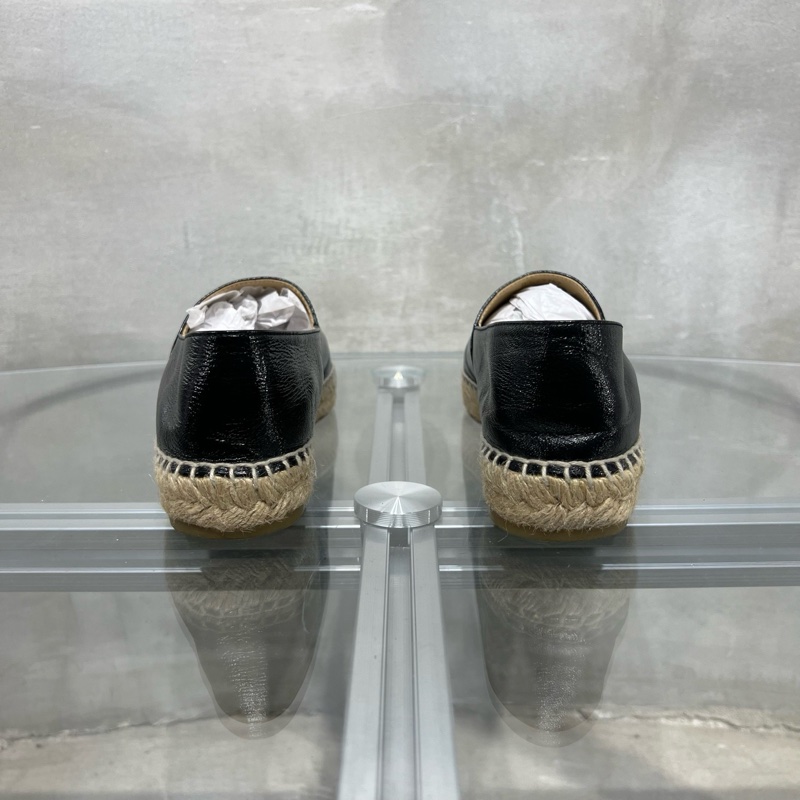 香奈兒Chanel 黑銀 漁夫鞋 38碼-5