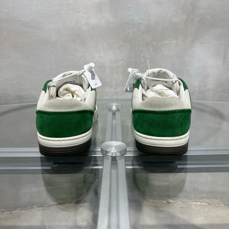 Chanel香奈兒 23P 白綠麂皮 板鞋 35碼-5