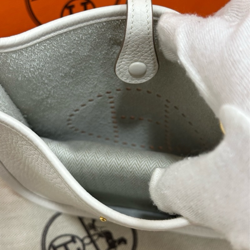 🤍 Hermès Evelyne Mini|M4 白 🤍-1