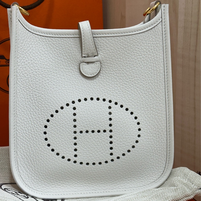 🤍 Hermès Evelyne Mini|M4 白 🤍-7