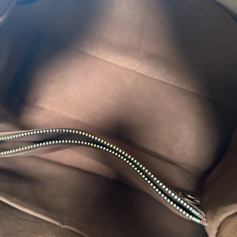 LouisVuitton路易威登 老花大托特包，經典老花配棕色小牛皮手柄-6