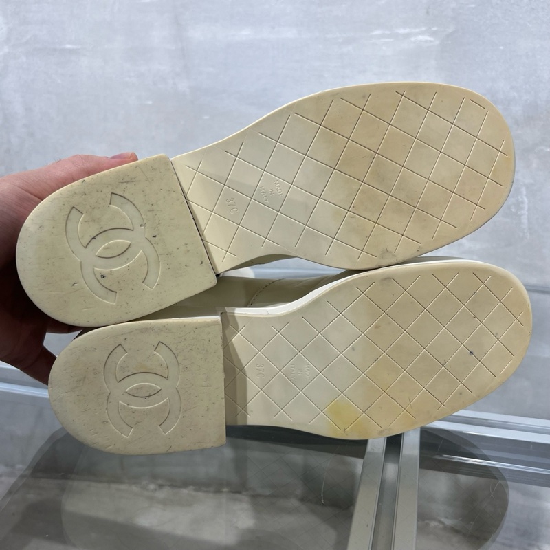 Chanel香奈兒 爆款 黑白小羊皮短靴 37碼-8