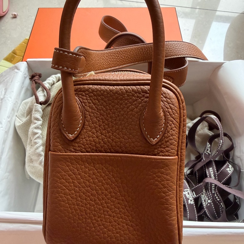 Hermes mini Lindy 金棕金-3