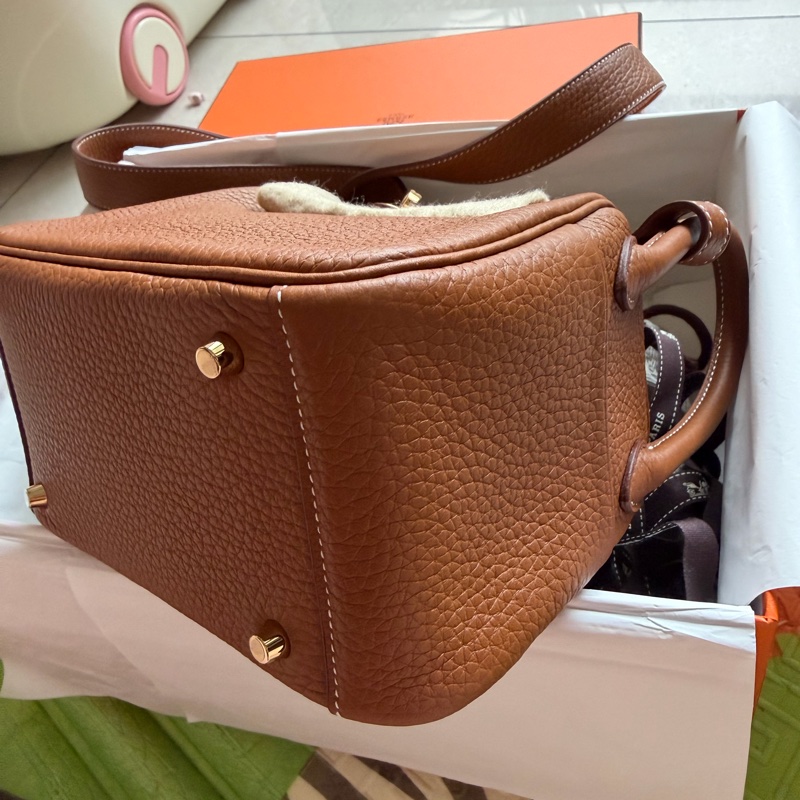 Hermes mini Lindy 金棕金-6