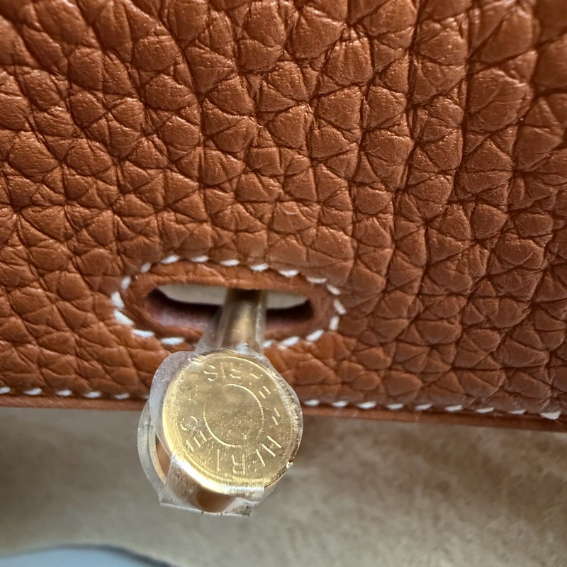 Hermes mini Lindy 金棕金-20