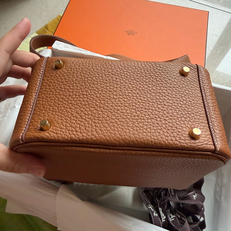 Hermes mini Lindy 金棕金-22