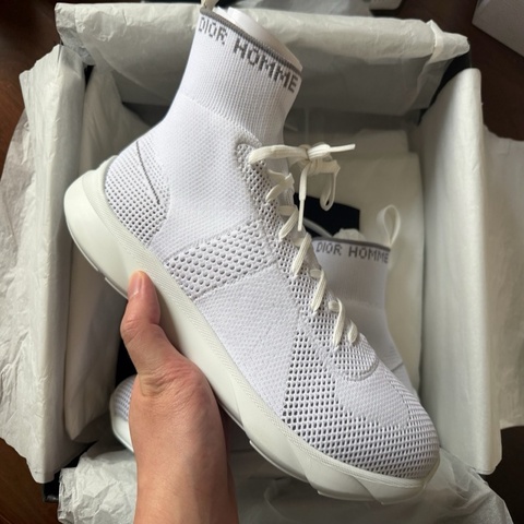 閒置新迪奧 Dior 白色 襪子鞋 42碼