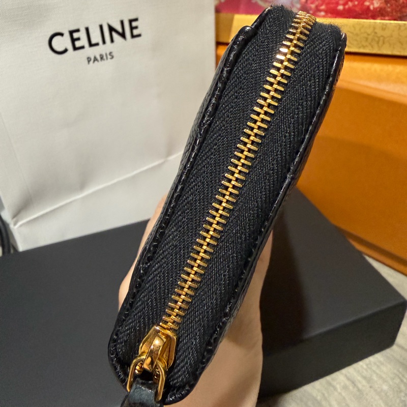 chanel coco 荔枝牛皮拉鏈長夾-3