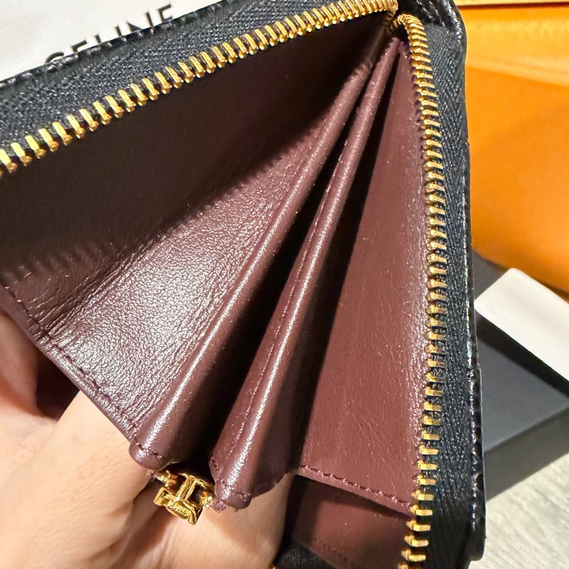 chanel coco 荔枝牛皮拉鏈長夾-9