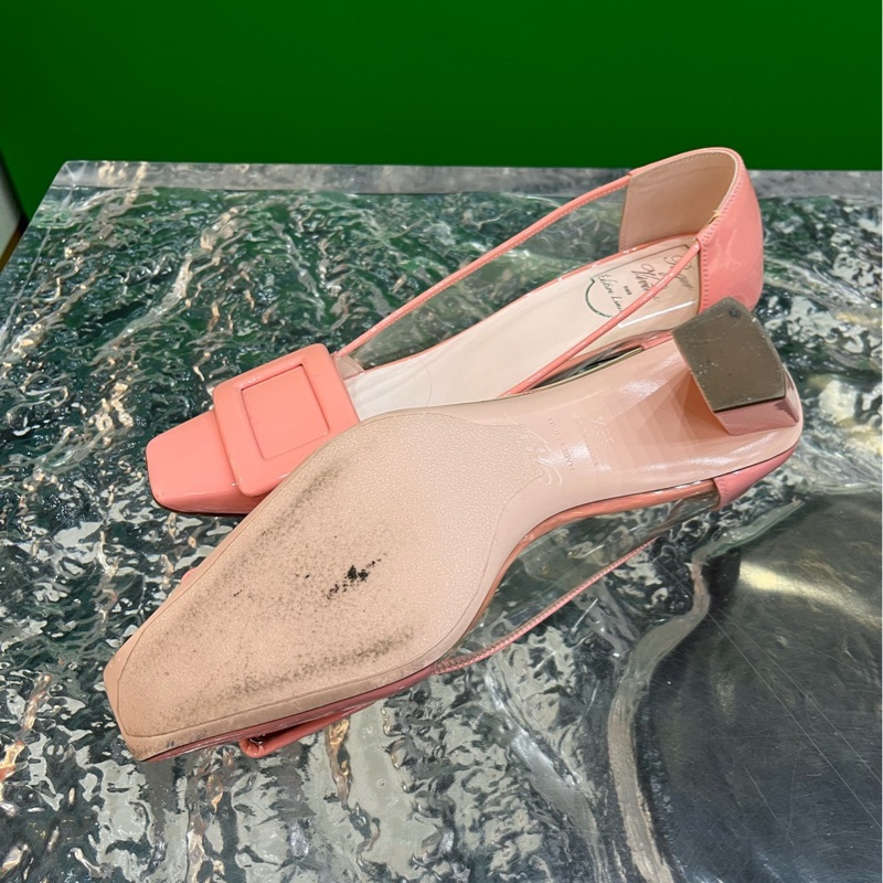 Roger Vivier 華倫天奴 溫柔仙女粉 女鞋,36.5 碼 附件:塵袋-2
