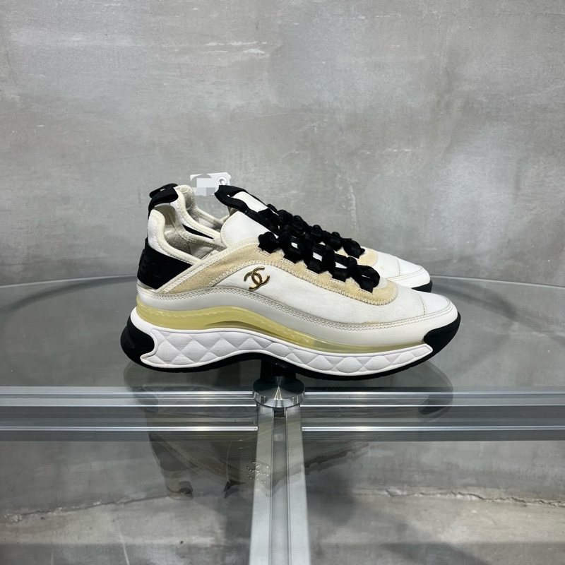 Chanel香奈兒 熊貓運動鞋 白金色 36.5碼-3