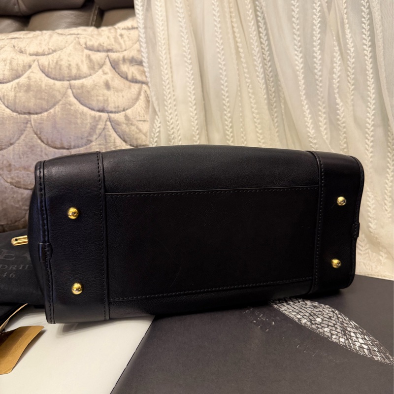 羅意威 黑色皮革 托特包 手提包 腋下包 Amazona 28 側背包 皮革 斜挎包 中古 loewe amazona 28 shoulder bag-17