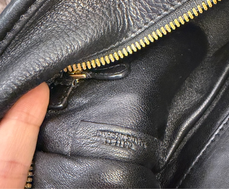 羅意威 黑色皮革 托特包 手提包 腋下包 Amazona 28 側背包 皮革 斜挎包 中古 loewe amazona 28 shoulder bag-18