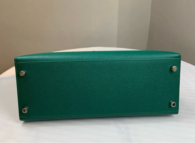 先確認貨存再拍🩷有購証✨愛馬仕 Hermes Z6 孔雀綠 Epsom皮 金扣Kelly28-3