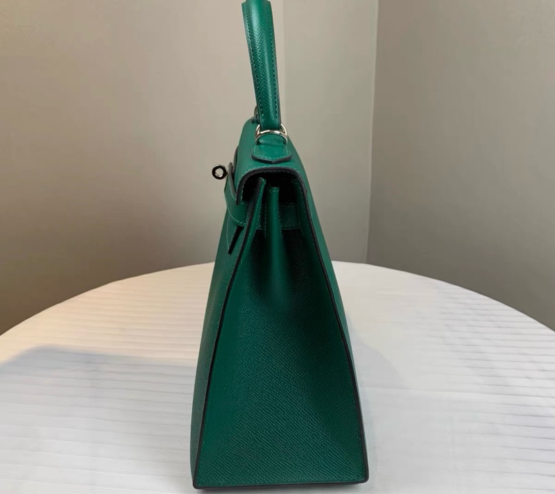 先確認貨存再拍🩷有購証✨愛馬仕 Hermes Z6 孔雀綠 Epsom皮 金扣Kelly28-4