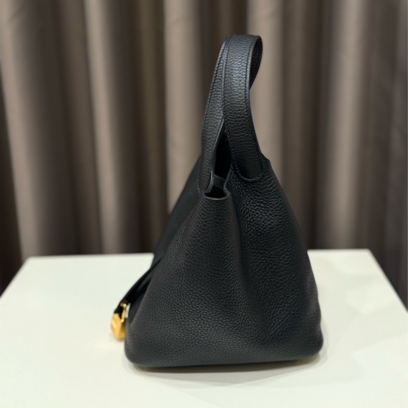 Hermes愛馬仕 菜籃子picotin lock18黑金-3