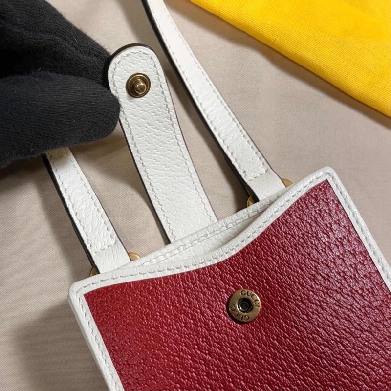 ‼️重磅聯名 Gucci古馳Adidas阿迪達 聯名款皮革肩背/斜背小包 手機包-5