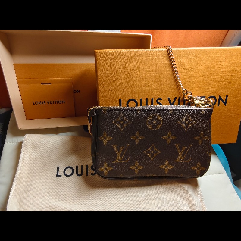 LV小麻將小手肩包9.8新-6