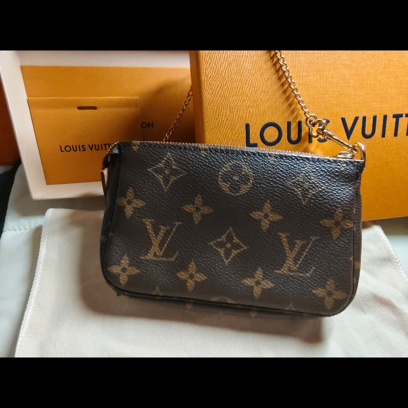 LV小麻將小手肩包9.8新-7