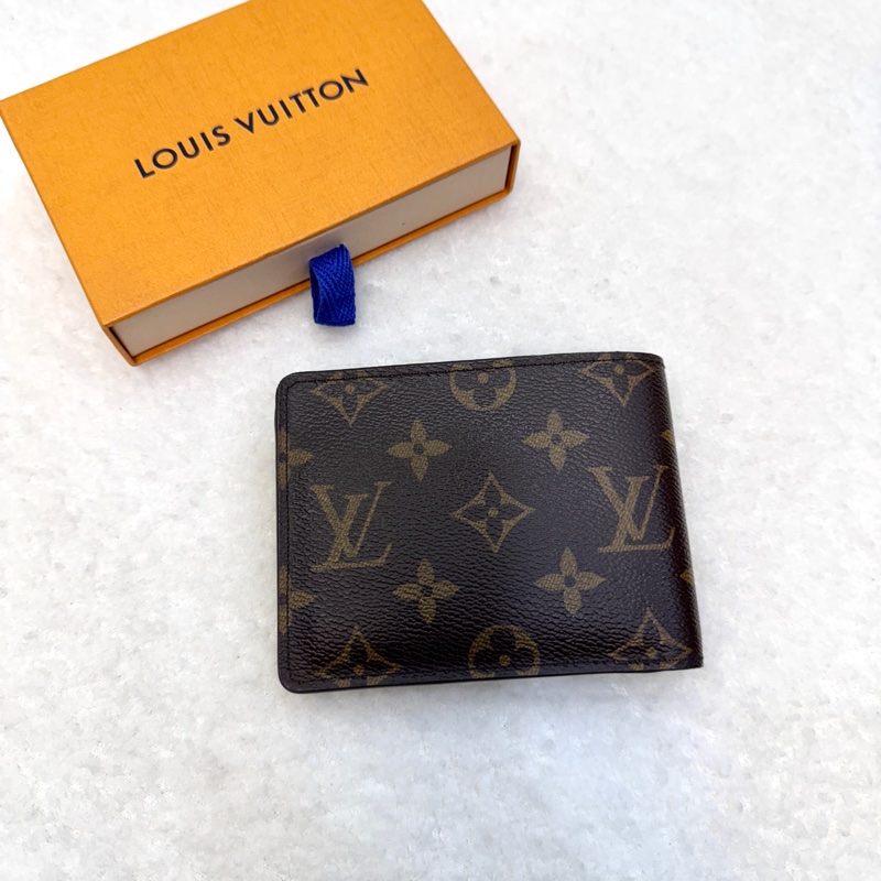 路易威登短夾LV Multiple 錢包 原花棕色帆布🤎經典對開短夾 熱門實用款 M60895-1