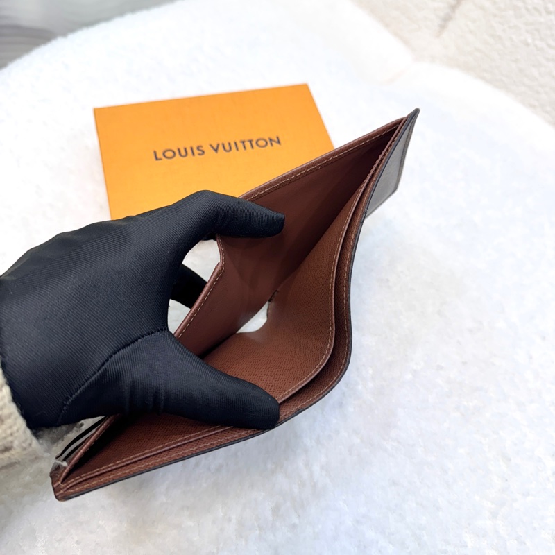 路易威登短夾LV Multiple 錢包 原花棕色帆布🤎經典對開短夾 熱門實用款 M60895-3