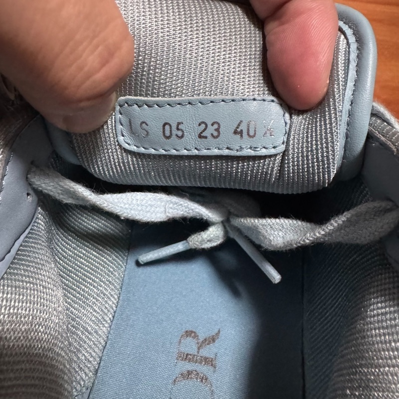 Dior迪奧b27低幫休閒板鞋 藍白色cd印花 40.5碼-4