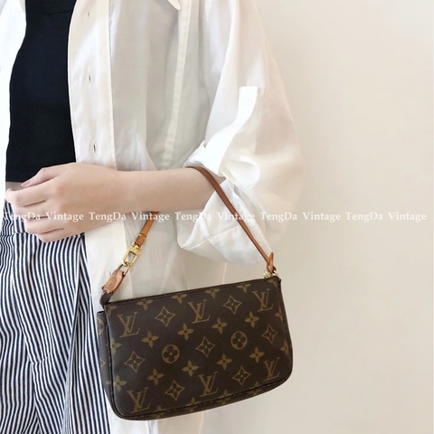 路易威登麻將包 LV大麻將原花老花一字拉鍊百搭款