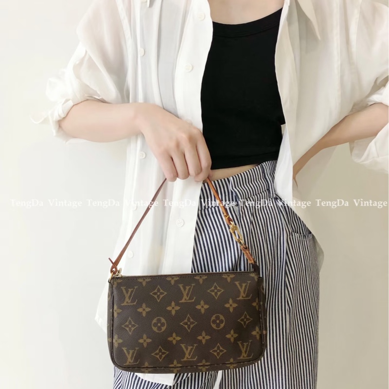 路易威登麻將包 LV大麻將原花老花一字拉鍊百搭款-1