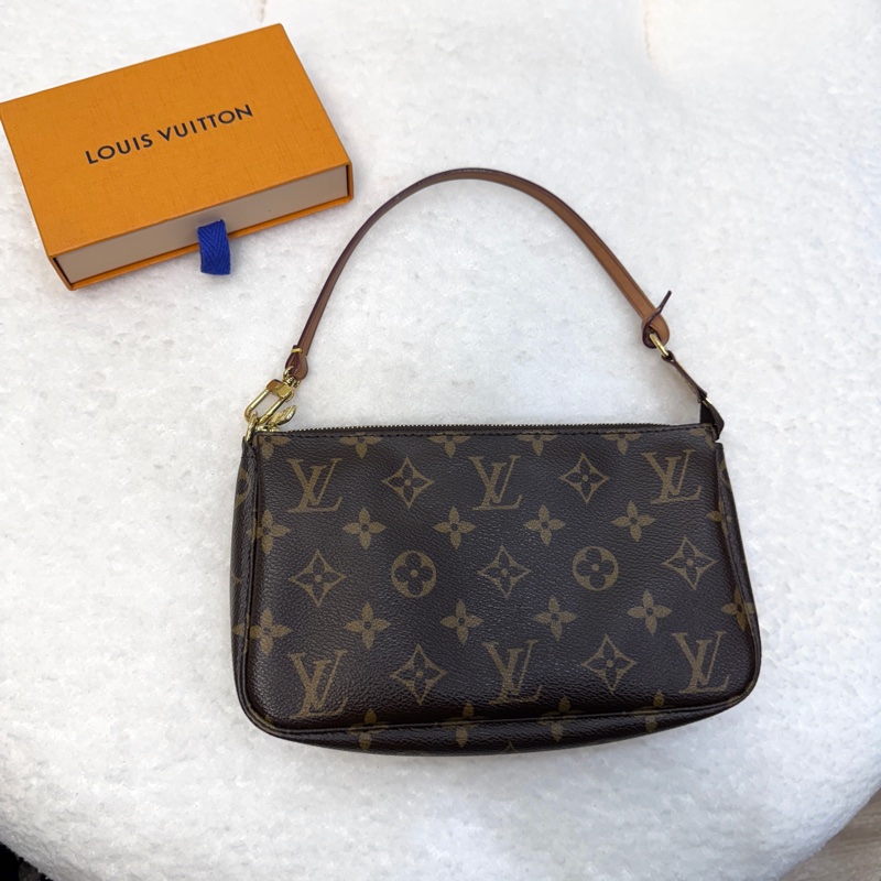 路易威登麻將包 LV大麻將原花老花一字拉鍊百搭款-7