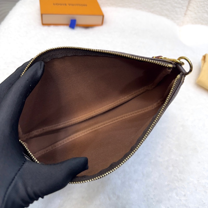 路易威登麻將包 LV大麻將原花老花一字拉鍊百搭款-10