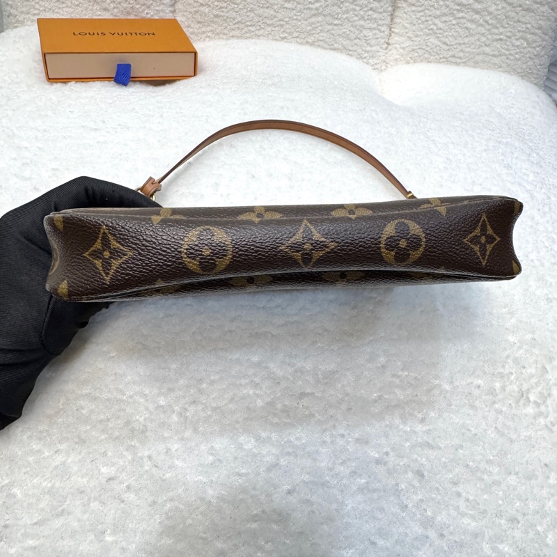 路易威登麻將包 LV大麻將原花老花一字拉鍊百搭款-11