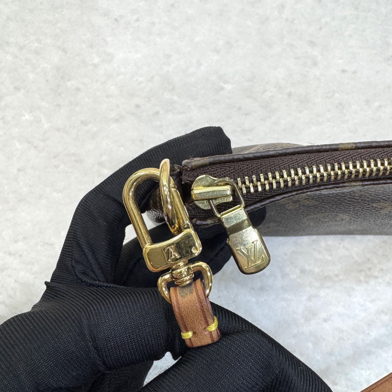 路易威登麻將包 LV大麻將原花老花一字拉鍊百搭款-16