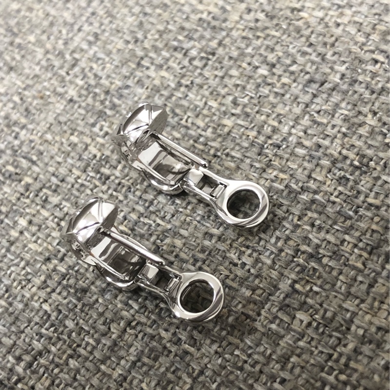 chanel香奈兒coco crush白金鑽菱格紋耳釘，2025年購入-7