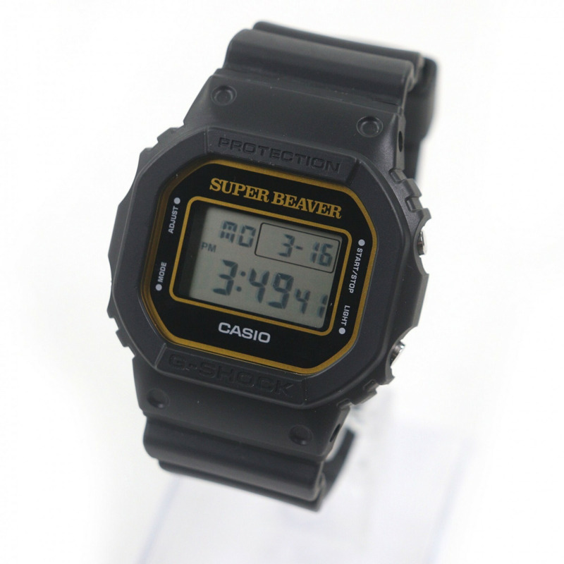 卡西歐 G-SHOCK DW-5600SB23-1JR SUPER BEAVER 聯名款數位手錶，限量版（3000 枚），速度型，黑色，男士款（2023 年款）-0