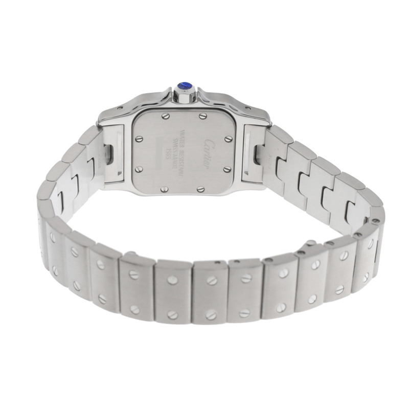 卡地亞 Santos Galbee SM W20056D6 白色女士石英手錶（二手） - Ginzo-4